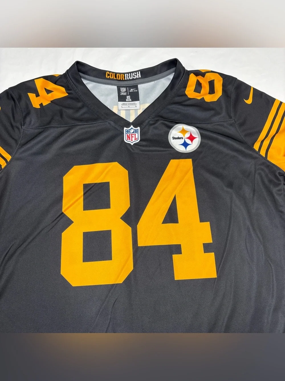 Pittsburgh Steelers #84 Antonio Brown Jersey Nike Color Rush Woman’s Large